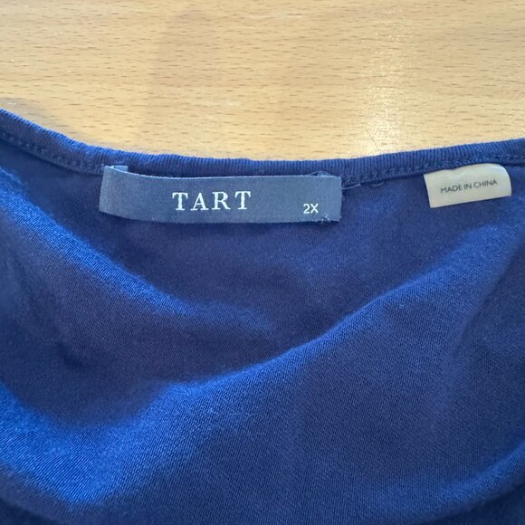 Tart Midi Wrap Dress - 2X - navy - Picture 4 of 6